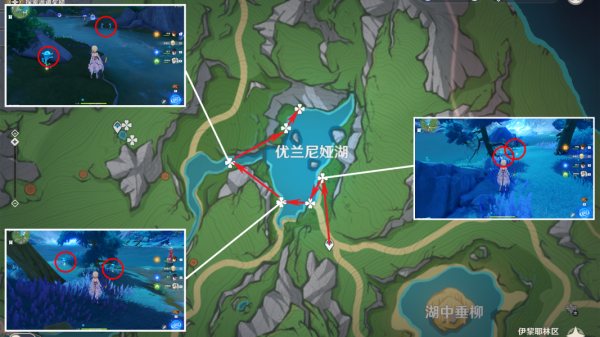 原神湖光铃兰位置在哪 4.2版湖光铃兰采集位置大全图2