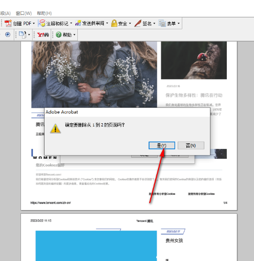 adobe acrobat如何删除其中一页 adobe acrobat删除页面教程一览图5